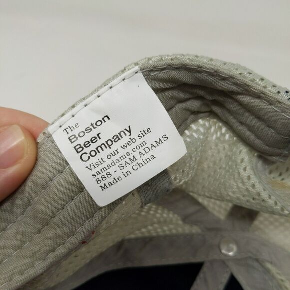 Samuel Adams The Boston Beer Company Blue White Adjustable Strapback Hat Logo - Picture 9 of 10